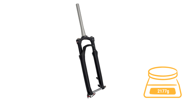 Odpružená vidlice SR Suntour MOBIE E25 LOR 28" 90mm matně černá (BULK)