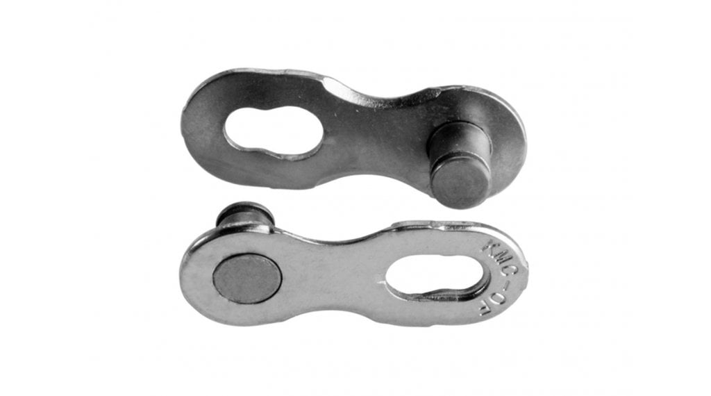 Candado de cadena KMC MissingLink plegable e101, no reutilizable, EPT, color plata.