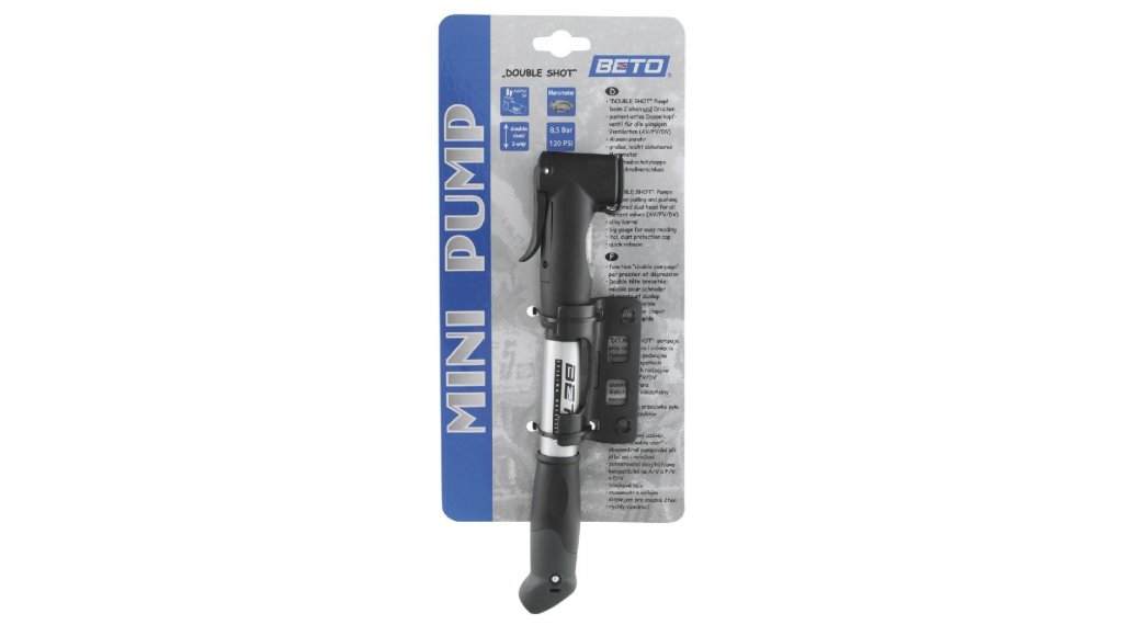 BETO Double Shot Mini Pump silver/black