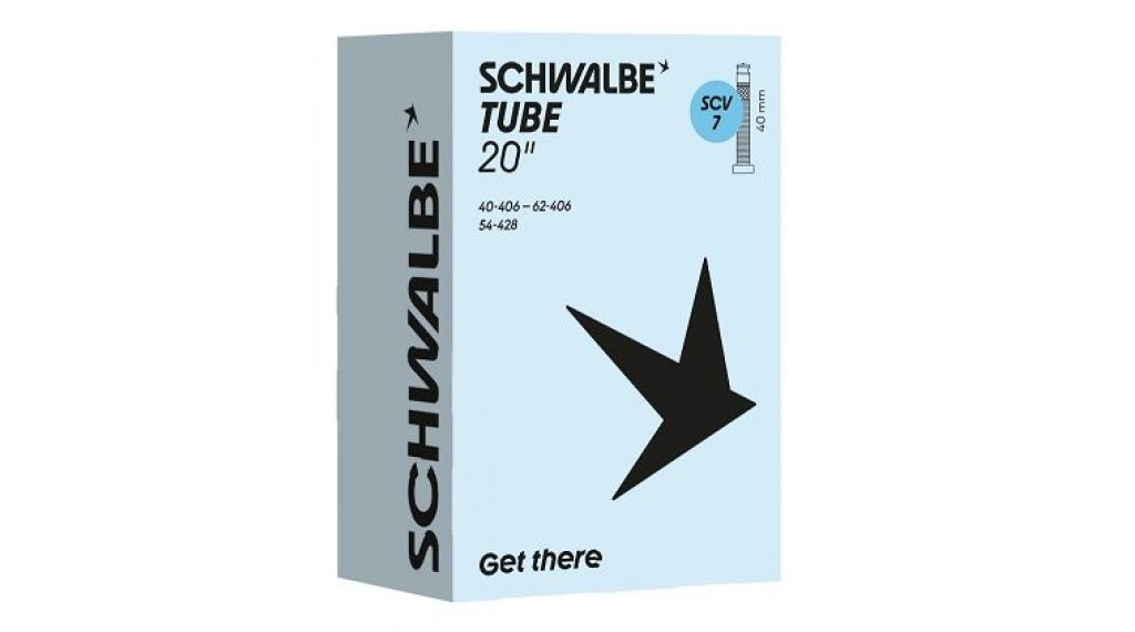 Schwalbe Schlauch SCV7 für 20" SCV7 40-406 / 62-406 clik-ventil 40mm 1 Schwalbe Schlauch SCV7 für 20" SCV7 40-406 / 62-406 clik-ventil 40mm