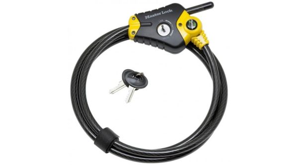 Master Lock Python 8433 zamek linkowy 18cm czarno-żółty