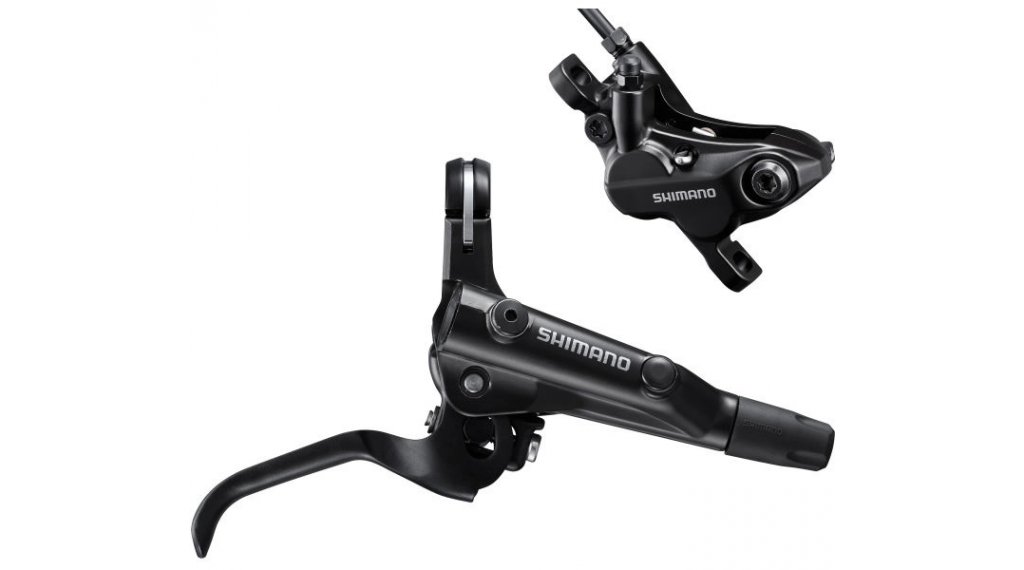 Freno de disco trasero Shimano MT501/MT520 con montaje Post Mount (sin disco ni adaptador), color negro.