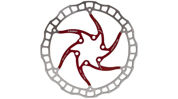 Ashima ARO-08 brake disc 6-bolt 180mm red