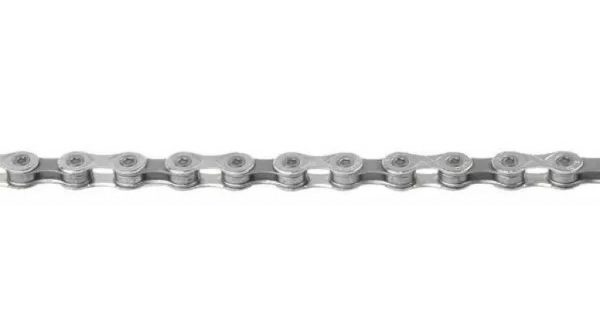 Cadena KMC X9 de 9 velocidades, 116 eslabones, color plata/gris
