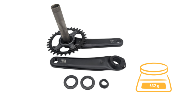 Shimano SLX FC-M7120-1 Kurbelgarnitur 1x12-fach 170mm 34 Zähne (BULK)