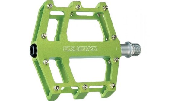 Exustar E-PB525 MTB/BMX pedals Cro-MO axle green