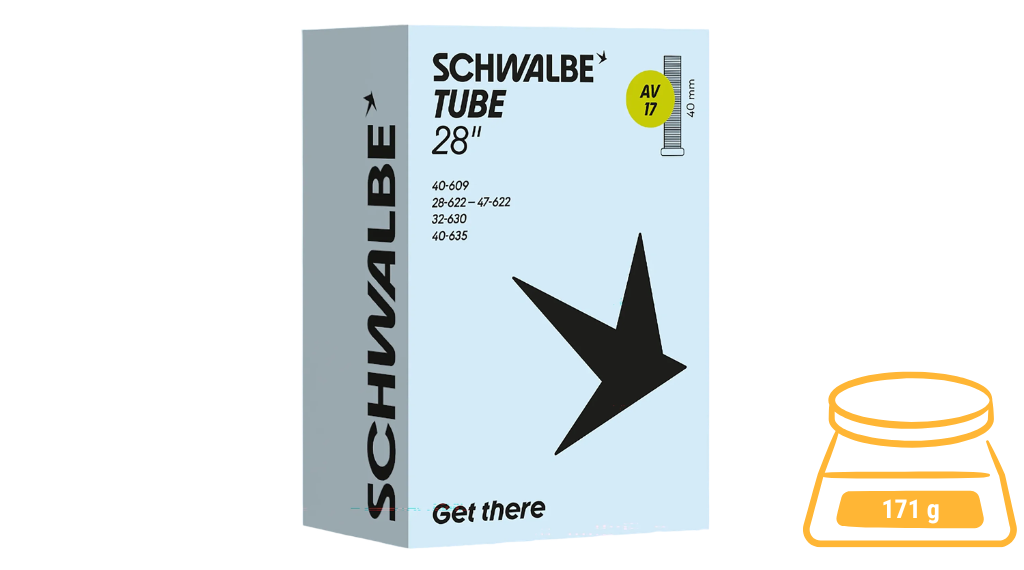 Schwalbe AV17 28" Schlauch 28/47-622/635 AV 40mm (10462230) 2 Camera d'aria Schwalbe AV17 28" 28/47-622/635 AV 40mm (10462230)