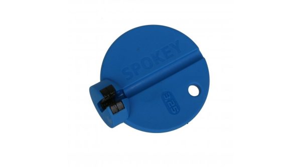 Llave para cabecillas de radios Rixen & Kaul, 2 mm para cabecilla/2,34 mm para radio (3,25 mm), color azul.