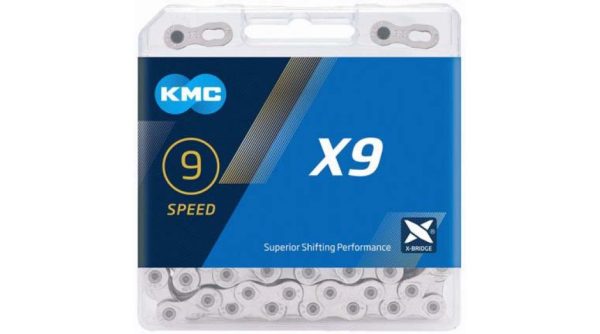 Řetěz KMC X9 9 rychlostí 114 článků stříbrný