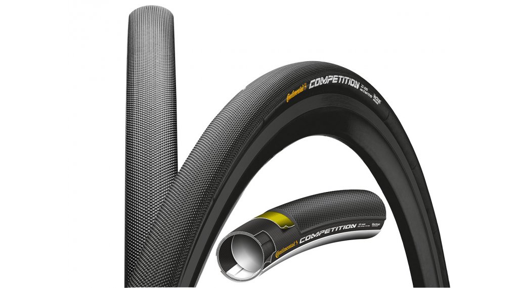 Pneu tubulaire Continental Competition TT 28" 28x25mm Noir/Peau noire