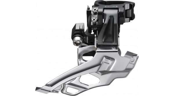 Desviador delantero Shimano Deore FD-M616 de 2x10 velocidades, doble tiro descendente, color negro (a granel)